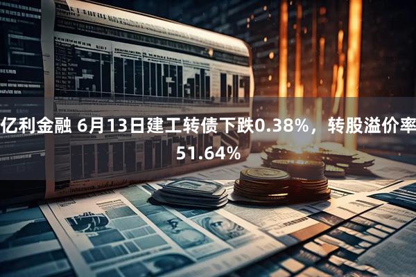 亿利金融 6月13日建工转债下跌0.38%，转股溢价率51.64%