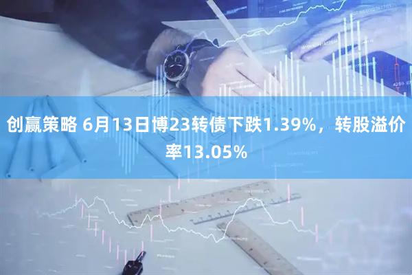 创赢策略 6月13日博23转债下跌1.39%，转股溢价率13.05%